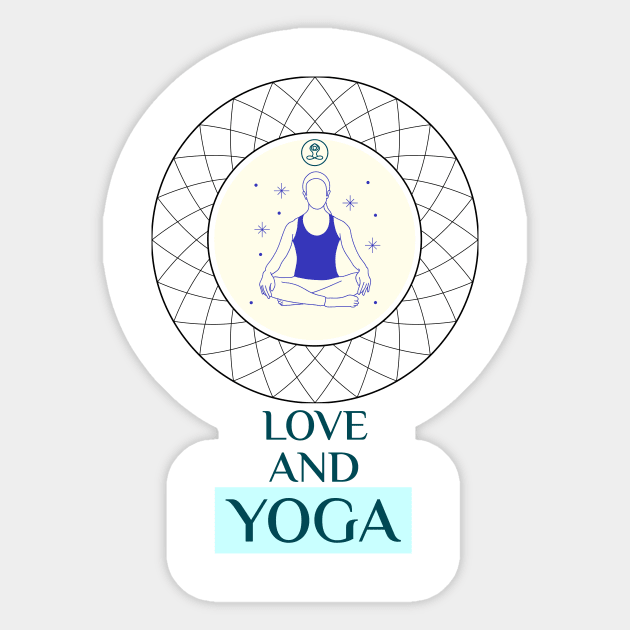 Love And Yoga Sticker by Dosiferon